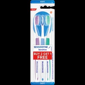 Sensodyne ToothBrush Sensitive Teeth Buy 2 Get 1 Free Pack