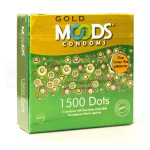 Moods Gold 1500 Dots Condom 3's Pack